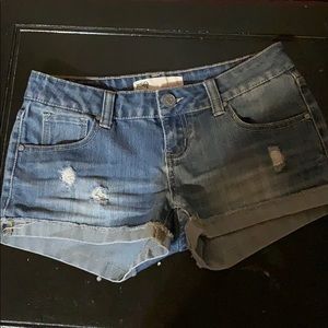 Denim shorts